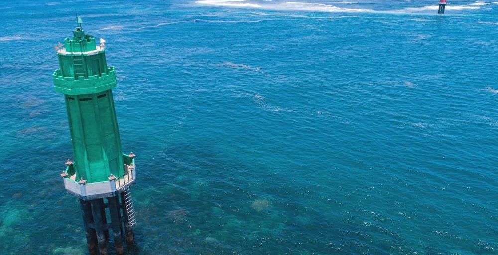 Open sea between Bali's offshore islands